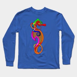 Psychedelic Seahorse Long Sleeve T-Shirt